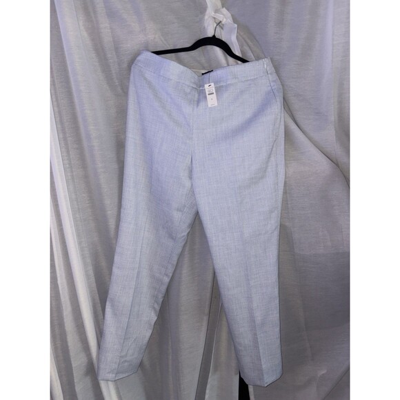 NWT Talbots Women’s Dress Pants Size 8 White And Blue - Picture 4 of 11